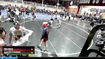 132 lbs Cons. Round 2 - Quinton O Bannon, University vs Ren Wakai, Liberty Spangle