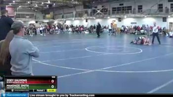 106 lbs Round 3 (4 Team) - Makenize Smith, Indiana INFERNO GOLD vs Zoey Salmons, Black Mambas Blue