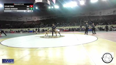 94 lbs Final - Kylee Tran, Union Girls JH vs Kenzie Johnson, Sand Springs Jr High