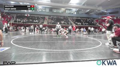 73 lbs Quarterfinal - Cole Ryon, Broken Arrow Wrestling Club vs Grady Zinter, Owasso Takedown Club