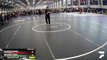 100-113 lbs Round 2 - Clayton Wadell, Rise Wrestling vs Brayden James, Hill Country Wildcats Wrestling Club