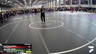 100-113 lbs Round 2 - Clayton Wadell, Rise Wrestling vs Brayden James, Hill Country Wildcats Wrestling Club