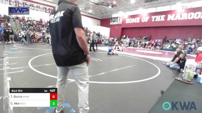 70 lbs Quarterfinal - Ty Burns, Morrison Takedown Club vs Collin Ake, Wolfpak Wrestling