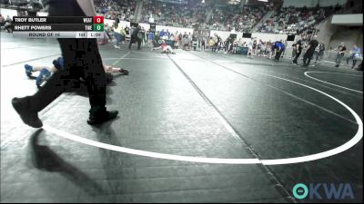 110 lbs Round Of 16 - Troy Butler, Weatherford Youth Wrestling vs Rhett Powers, Tiger Trained Wrestling