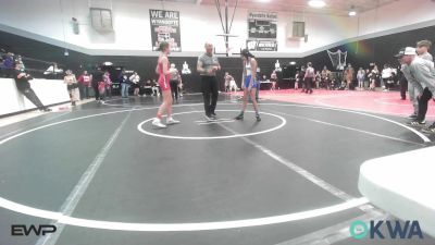 91-98 lbs Rr Rnd 1 - Elaney Ryan, Grove Takedown Club vs Elyiana Williams, Carthage Youth Wrestling Club