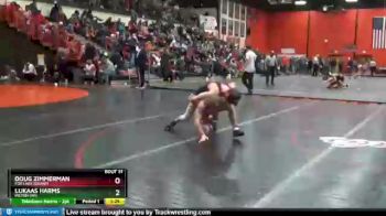 132 lbs Champ. Round 1 - Lukaas Harms, MILTON (WI) vs Doug Zimmerman, Fox Lake (GRANT)