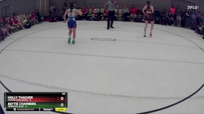 118 lbs Round 3 (8 Team) - Holly Thacher, Kansas Pink Gecko vs Bettie Chambers, Nebraska Blue