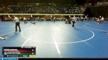 70 lbs Cons. Round 2 - Branzen Butteris, Iowa vs Ryker Norman, Ubasa Wrestling Academy