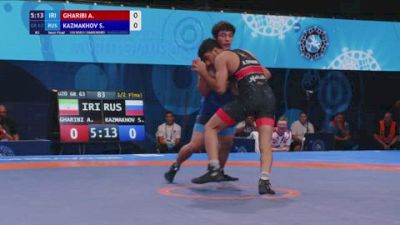 63 kg 1/2 Final - Ali Gharibi, Iran vs Salim Kazmakhov, Russia