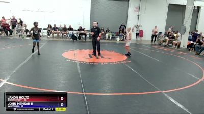 77 lbs Placement Matches (8 Team) - Jaxon Holtz, Ohio Scarlet vs John Mensah II, Wisconsin