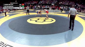 D2-120 lbs Cons. Round 3 - Caden Mellott, Wapakoneta vs Peyton Martin, West Holmes