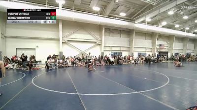 70 lbs Placement (16 Team) - Vesper Ortega, Colorado Extreme Girls vs Jayna Whitford, Utah Gold