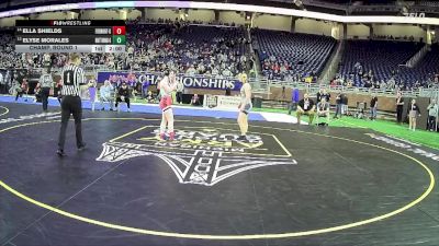 Girls-130 lbs Champ. Round 1 - Elyse Morales, Mattawan Hs Girls vs Ella Shields, Fremont Hs Girls