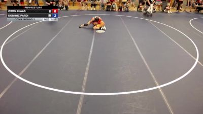 157 lbs Cons. Round 2 - Owen Klaas, WI vs Dominic Pardi, MN