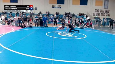 157 lbs Cons. Sub-semis - Aiden Valerio, Team Idaho Wrestling Club vs Jackson Beck, Fighting Squirrels Wrestling Club