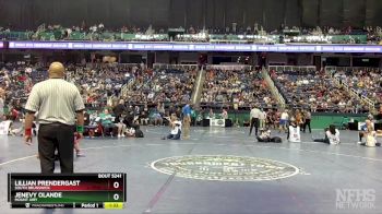 100 lbs Semifinal - Lillian Prendergast, South Brunswick vs Jenevy Olande, Mount Airy