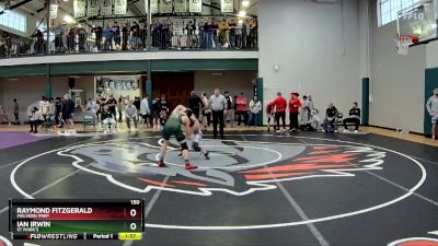 150 lbs Champ. Round 2 - Ian Irwin, St Mark`s vs Raymond Fitzgerald, Malvern Prep