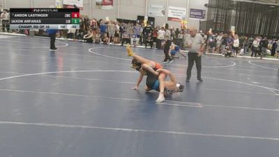 150 lbs Champ. Rd Of 16 - Anson Lastinger, Cardinal Wrestling Club vs Jaxon Arfaras, Lake Gibson Braves