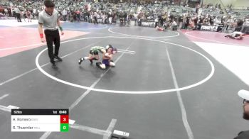 52 lbs Round Of 16 - Hunter Romero, Greenwave Youth WC vs Ryder Thuemler, Willows Wrestling