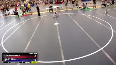 71 lbs Cons. Semi - Landon Roberts, IA vs Henry Seidl, MN