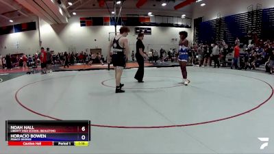 165 lbs Champ. Round 1 - Noah Hall, Liberty High School (Bealeton) vs Horacio Bowen, Prince George
