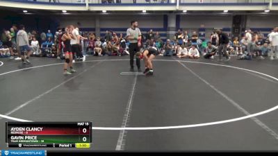 88 lbs Round 3 (8 Team) - Ayden Clancy, Rednose vs Gavin Price, Team Germantown