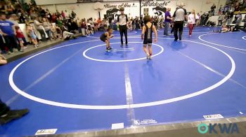 55 lbs Consi Of 8 #1 - Daxton Pogue, Wyandotte Youth Wrestling vs Kayson Diggs, Pin-King All Stars