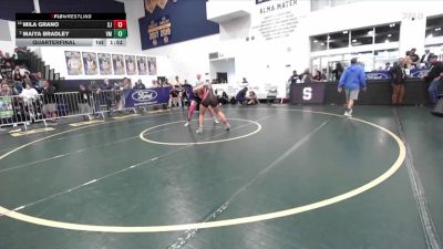 145 lbs Quarterfinal - Mila Grano, San Jacinto vs Maiya Bradley, Vista Murrieta