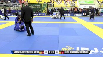 Cassio Leon Assunção Dos Santos vs Antonio Marcos Santos De Castro 2025 Brasileiro Jiu-Jitsu IBJJF