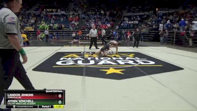 74 lbs Quarterfinal - Landon Jenkins, Yorkville WC vs Ayden Winchell, Callan Wrestling Academy