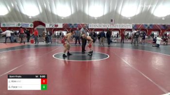 174 lbs Semifinal - Josh Kim, Boston RTC vs Chris Foca, Finger Lakes RTC