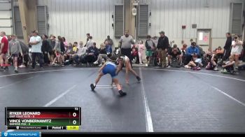 72 lbs Round 3 (8 Team) - Vince VonBernawitz, Diamond Fish vs Ryker Leonard, East Coast Elite