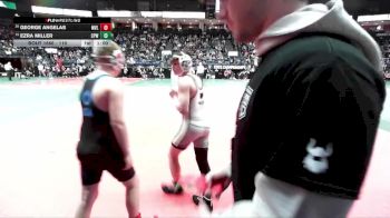 130 lbs Cons. Round 3 - Ezra Miller, CPWA vs George Angelas, MVL1