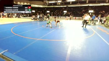 Girls 100 lbs Quarterfinal - Vanessa Torres, Granger (Girls) vs Makenna Austin, Darrington (Girls)