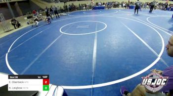 90 lbs Round Of 16 - Easton Oberbeck, West Texas Grapplers vs Kayden Leighow, TNTWC