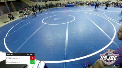 90 lbs Round Of 16 - Easton Oberbeck, West Texas Grapplers vs Kayden Leighow, TNTWC