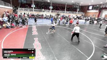 106 lbs Champ. Round 2 - Ian Garza, Moses Lake vs Miguel Depaz, Tonasket