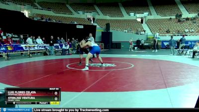 D1-190 lbs Champ. Round 1 - Sterling Ventura, Desert Vista vs Luis Flores Celaya, Mountain View Hs (Mesa)