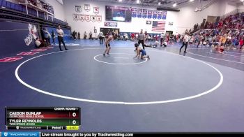 90 lbs Champ. Round 1 - Tyler Reynolds, Twin Spruce Jr High vs Caedon Dunlap, Clear Creek Middle School