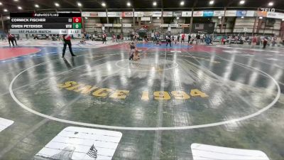 85 lbs 1st Place Match - Cormick Fischer, Eastside United vs Owen Petersek, Winner Youth Wrestling