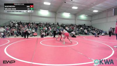 126 lbs Rr Rnd 2 - Allie McCall, Fort Gibson Youth Wrestling vs Melania Duke, Sallisaw Takedown Club
