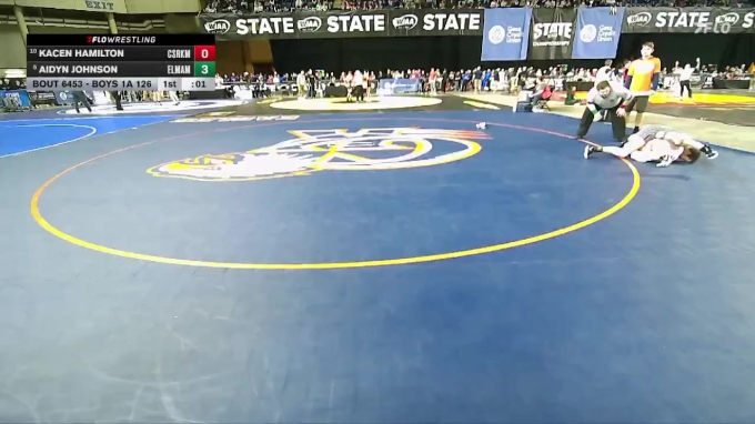 Boys 1A 126 lbs Cons. Round 4 - Aidyn Johnson, Elma vs Kacen Hamilton ...