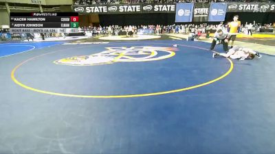 Boys 1A 126 lbs Cons. Round 4 - Aidyn Johnson, Elma vs Kacen Hamilton, Castle Rock