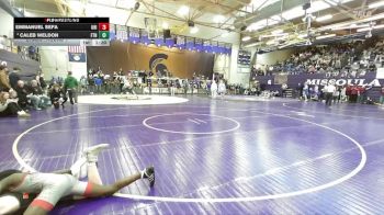 103 lbs Champ. Round 1 - Emmanuel Sefa, University High vs Caleb Weldon, Frenchtown