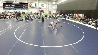 Junior Boys - 132 lbs Champ. Round 2 - Caleb McElroy, Driller Wrestling Club vs Draven Johns, Team Idaho Wrestling Club