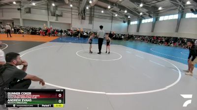 75 lbs Cons. Round 3 - Gunner Coker, Dripping Springs Youth Sports Association Wrestling Club vs Andrew Evans, ReZults Wrestling