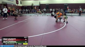 B-3 lbs Round 1 - Finley Uhlenhake, Immortal Athletics WC vs Brynn Zimmerman, Waverly Area Wrestling Club