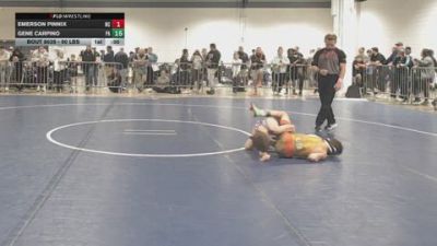 90 lbs Round Of 64 - Emerson Pinnix, NC vs Gene Carpino, PA