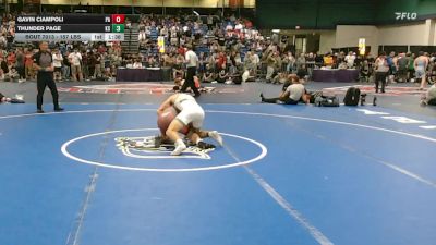157 lbs Round Of 128 - Gavin Ciampoli, PA vs Thunder Page, KS