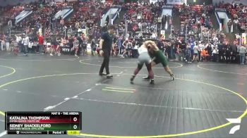 155 lbs Cons. Round 4 - Katalina Thompson, Eaton Rapids Youth WC vs Sidney Shackelford, Western Region Affiliated
